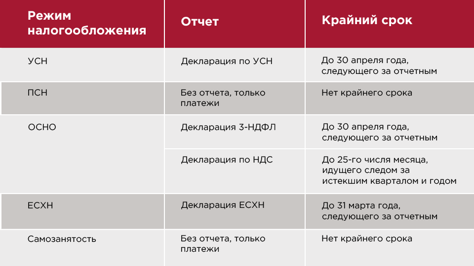 Какую отчетность сдает ип в 2024 году