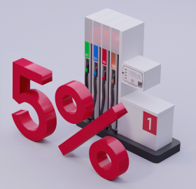 Кешбэк 5% на бензин