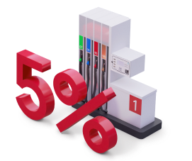 Кэшбек 5% на бензин